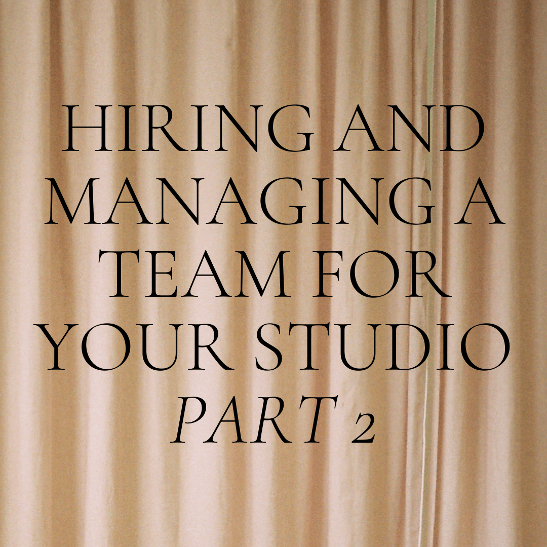Hiring For Your Studio Part 2 // All About Training - MEI-CHA -  The Good Club