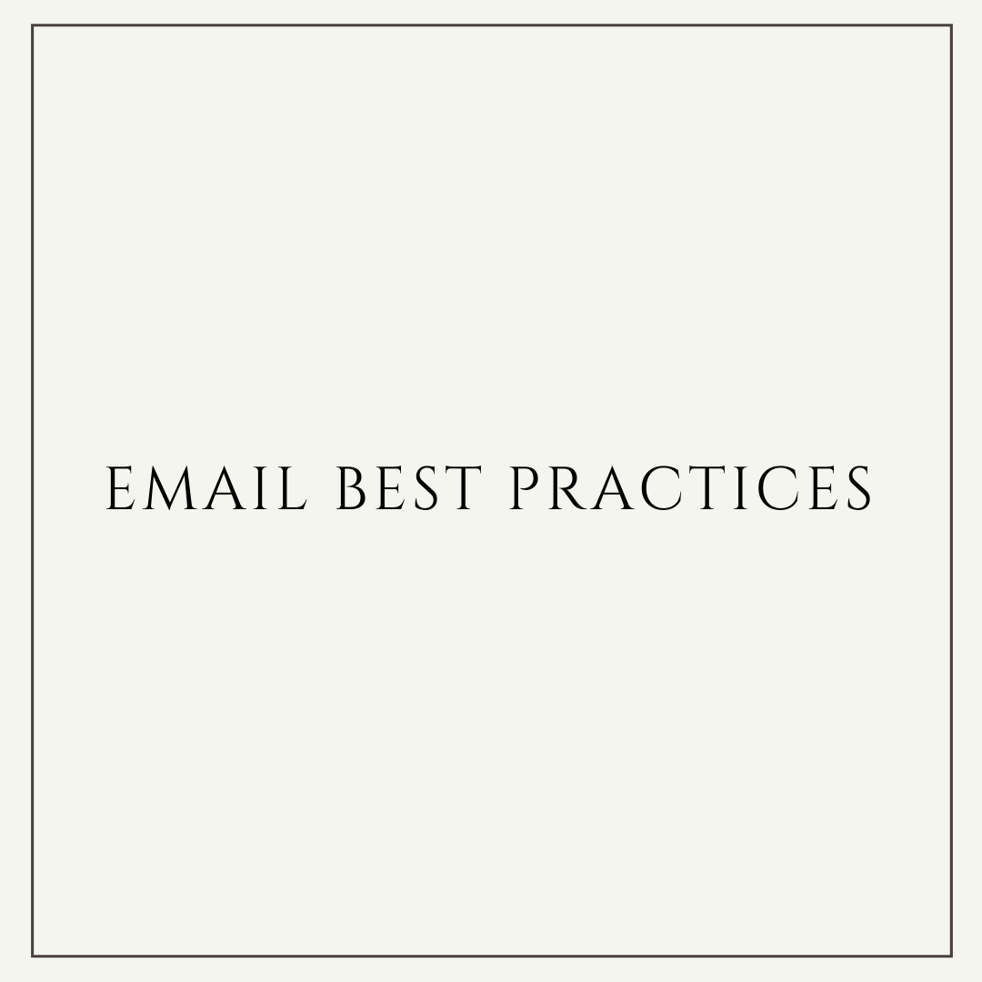 Email Best Practices-MEI-CHA
