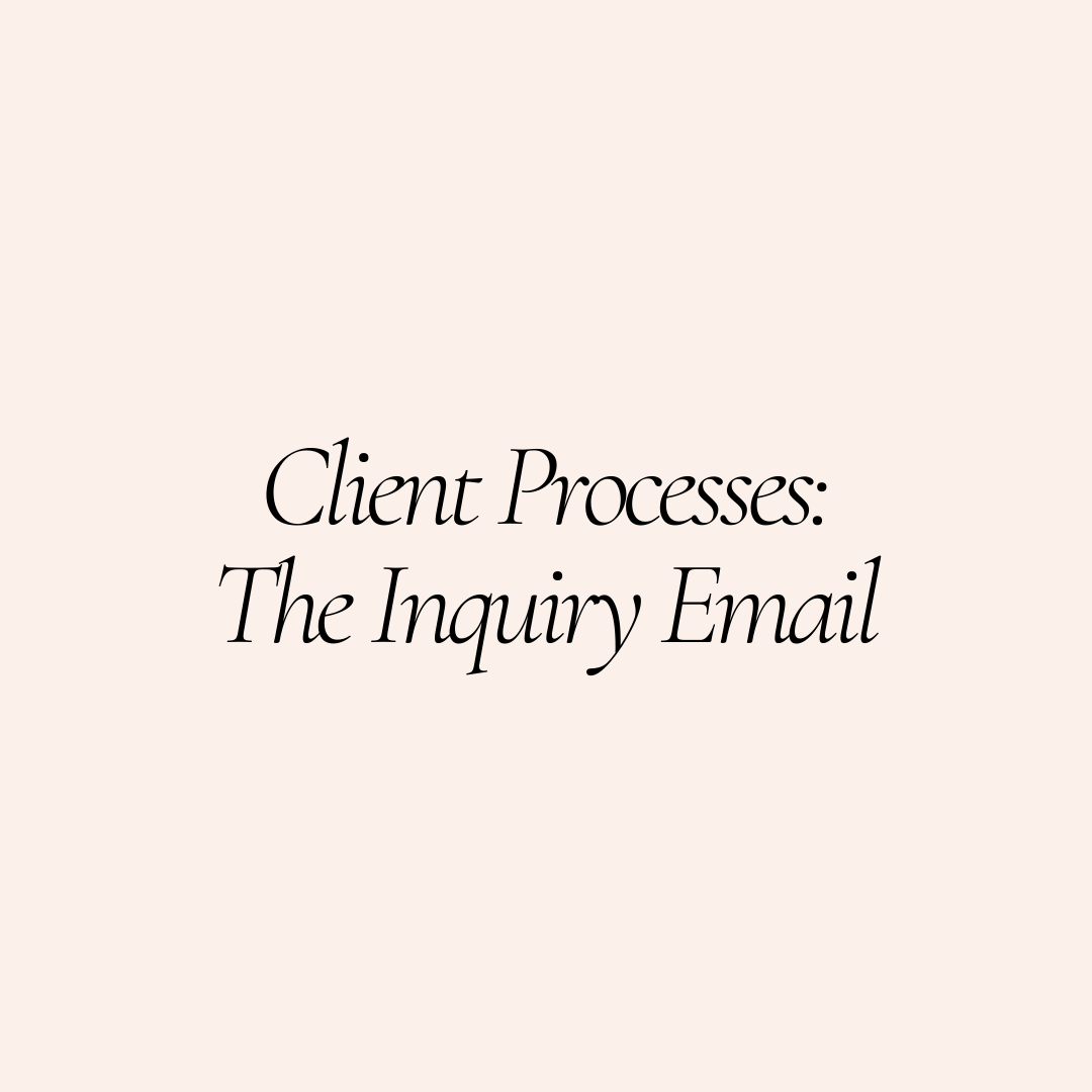Client Processes: The Inquiry Email - MEI-CHA -  Beauty Business Tips